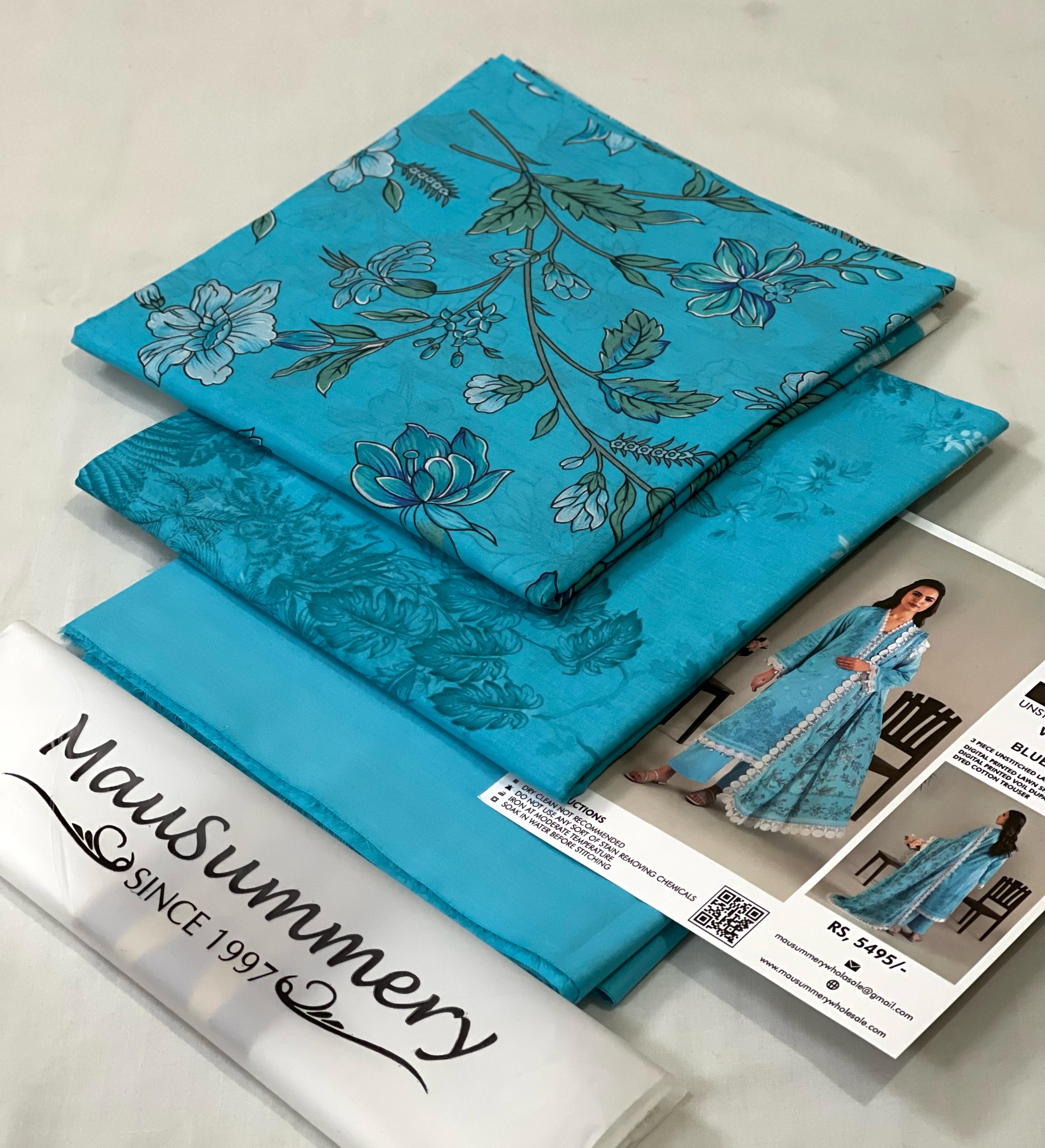 Digital Print 3pc Lawn by Mausummery